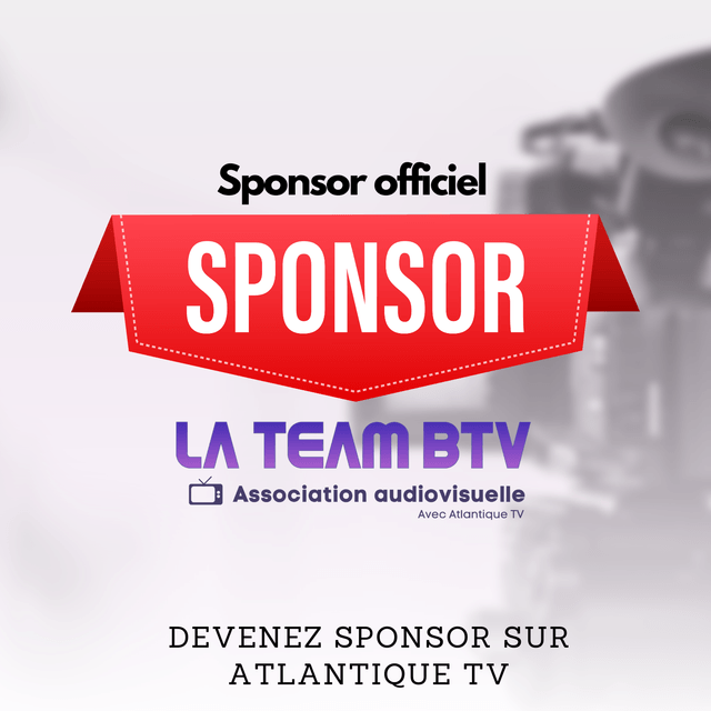 Devenez sponsor de la chaine de télévision Atlantique TV