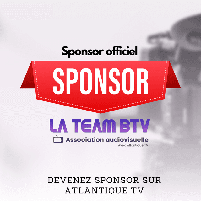 Devenez sponsor de la chaine de télévision Atlantique TV